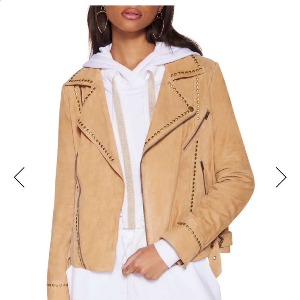 Clyde Suede Jacket - Sand XXS - Picture 4 of 4